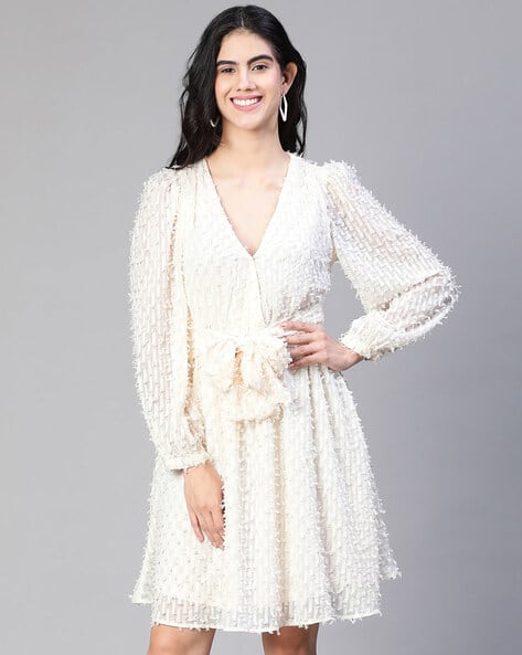 Oxolloxo Fringed A-Line Dress