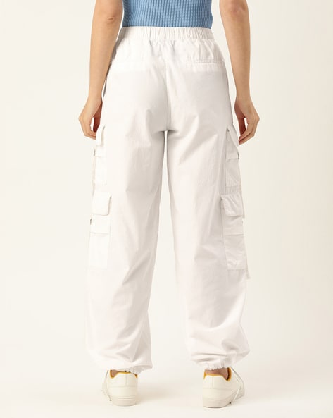 White Linen Look Oversized Wide Leg Trousers | PrettyLittleThing