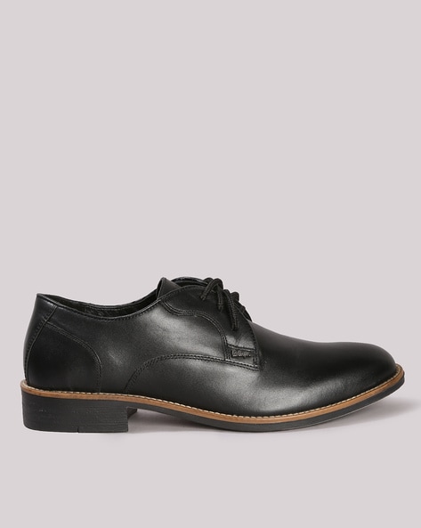 Lee cooper black sale derby formal shoes