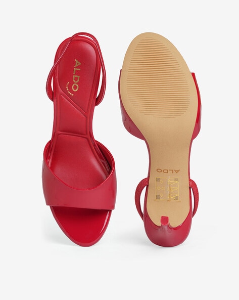 Buy Red Heeled Sandals for Women by Aldo Online Ajio