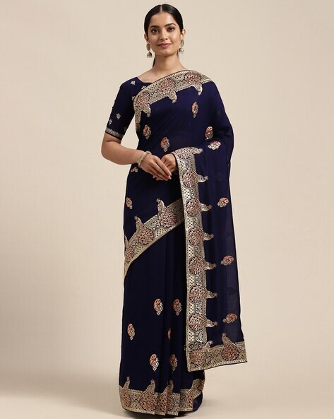 Buy Wine Sarees for Women by Saree mall Online