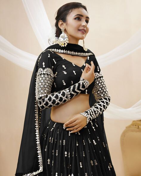 Image result for black off shoulder blouse for lehenga | Velvet blouse  design, Lehenga blouse designs, Lengha blouse designs