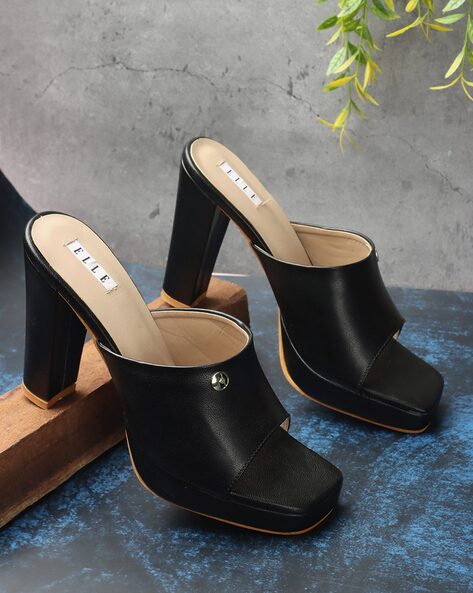 High heel 2024 platform clogs