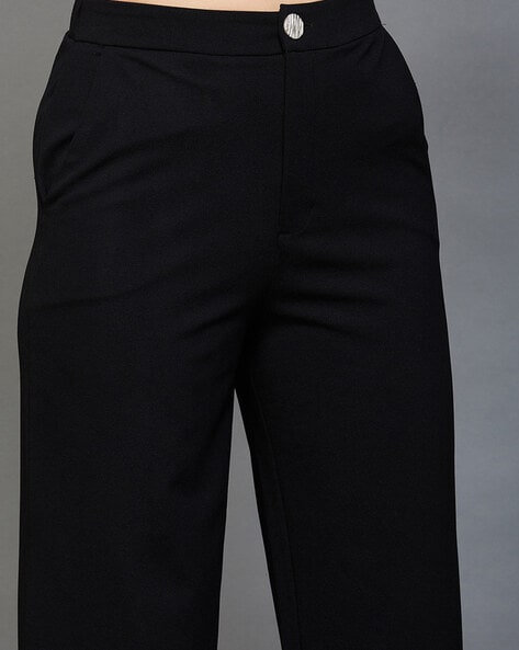 Buy Black Trousers & Pants for Women by CODE BY LIFESTYLE Online