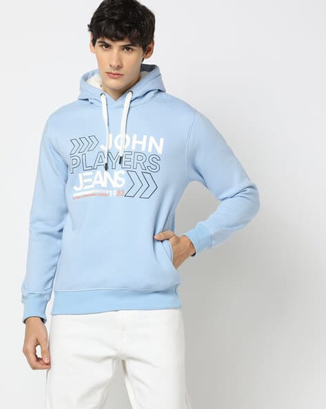 Brand Print Slim Fit Hoodie