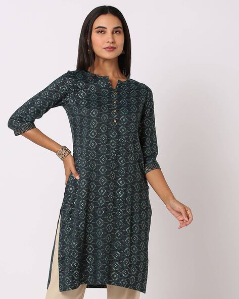 Printed Straight Kurta