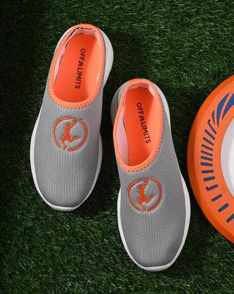 Logo Print Slip-On Running Shoes