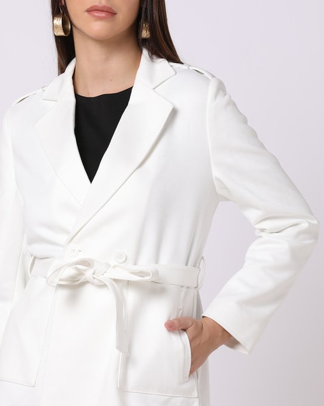 White tie up on sale blazer