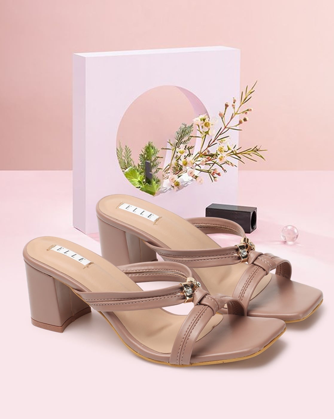 Women's Fashion Kitten Heel Sandals - TrishaStore.com