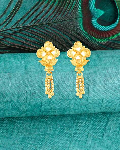 Buy One Gram Gold Mango Design Light Weight Daily Wear Earrings Buy Online