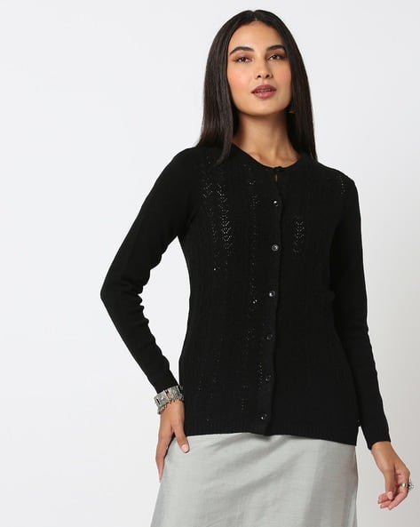Sleeve Cardigan Sweater Jackets Women's Buy Black Jackets