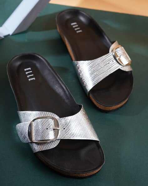 Buy Silver Flat Sandals for Women by Dune London Online | Ajio.com