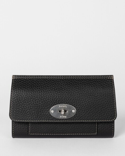 Continental Key Pouch | Black Small Classic Grain | Women | Mulberry