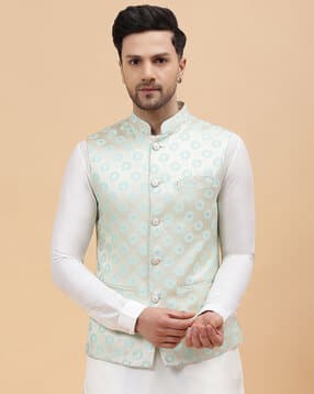 see designs Floral Print Nehru jacket-picture-38