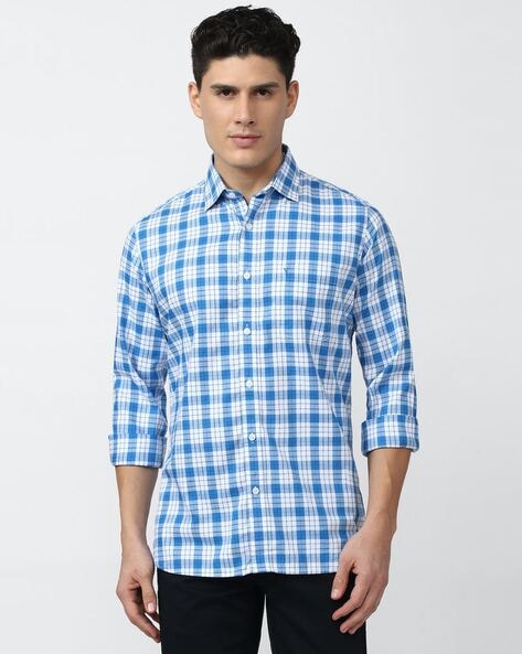 Buy Blue Shirts for Men by VAN HEUSEN Online