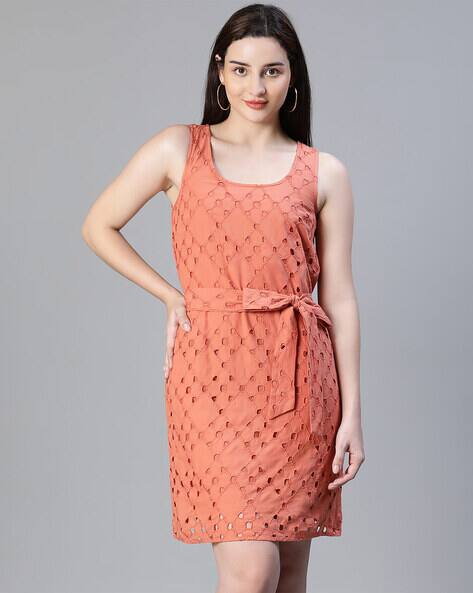 sachin and babi light blue dress SURI FREY SFY FREYDAY - Day dress - rust/orange
