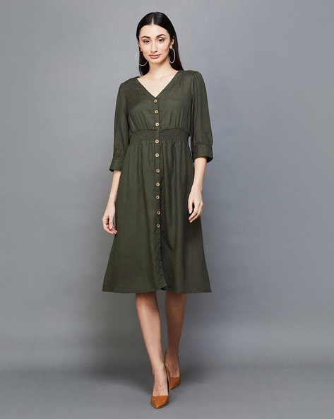 Designer netted gown in pastel olive green shade – MyBudgetStore.in