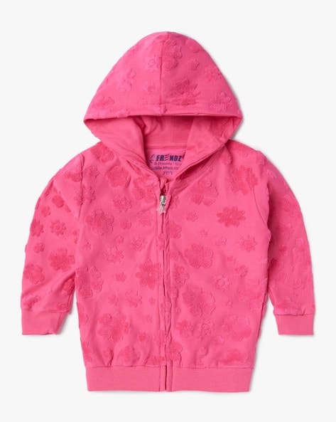 Pink zip up jackets sale