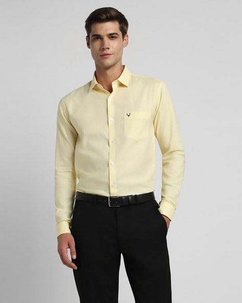 Buy Yellow Shirts for Men by ALLEN SOLLY Online