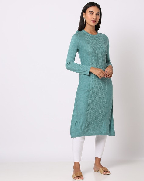 Long sweater kurta best sale