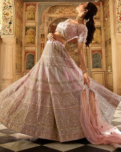 Buy White Lehenga Choli Sets for Women by FUSIONIC Online | Ajio.com