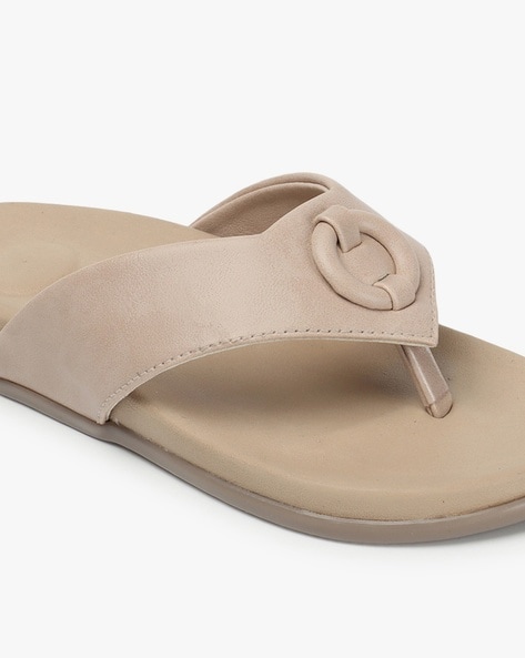 Buy Beige Flat Sandals for Women by ELLE Online Ajio