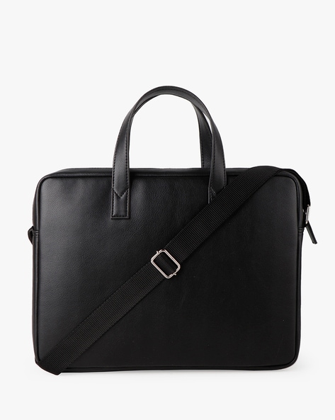 Black and white laptop bag sale