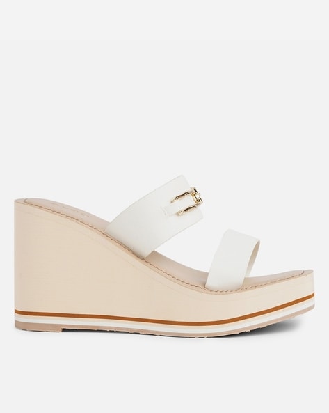 Aldo white 2024 wedges