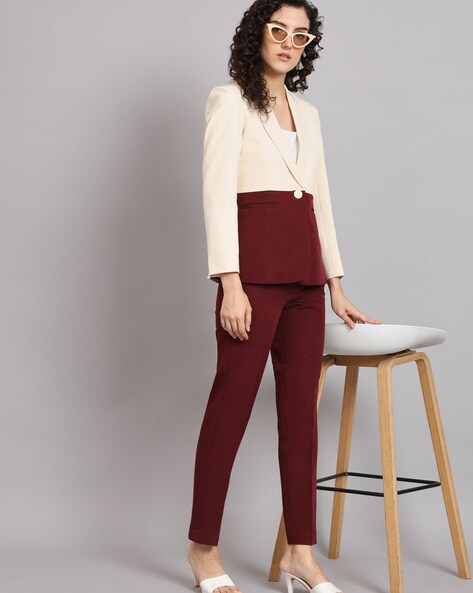 Flared Pants - Burgundy - Ladies | H&M US