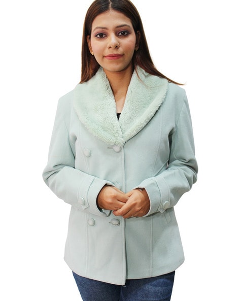 Buy Sage-green Jackets & Coats for Women by Hautemoda Online