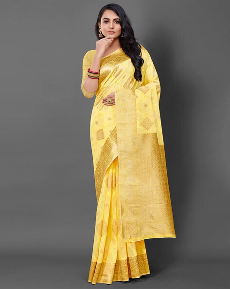 Buy Yellow Sarees for Women by Ri-wah Online