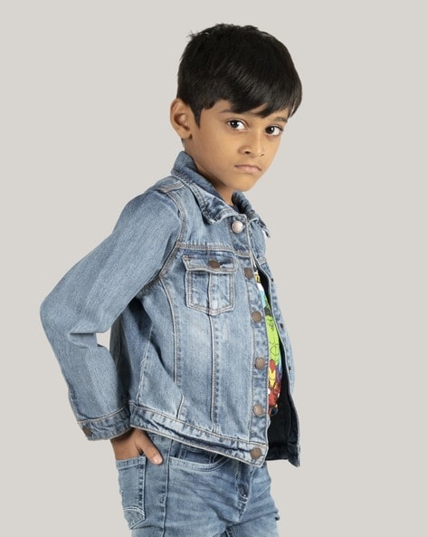 Cotton Claas Full Sleeve Graphic Print Boys Denim Jacket - Buy Cotton Claas  Full Sleeve Graphic Print Boys Denim Jacket Online at Best Prices in India  | Flipkart.com