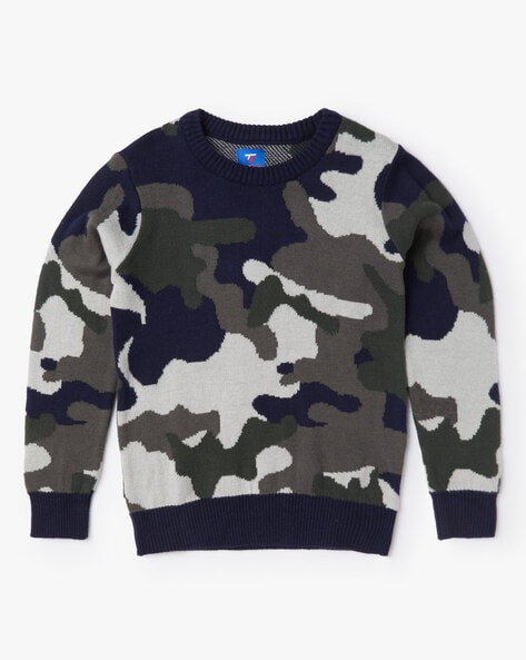 Camo hotsell green sweater