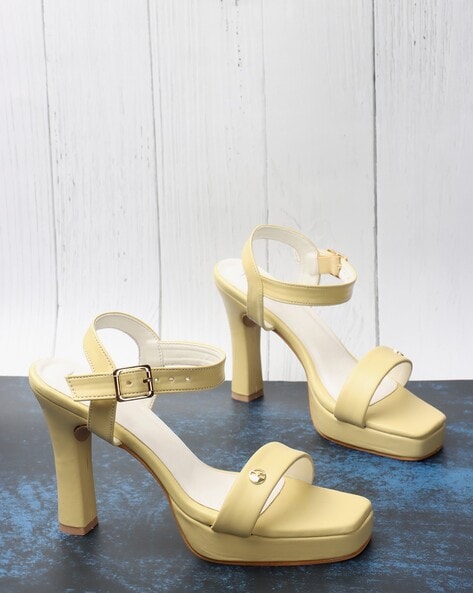 Turmook Women Yellow Heels - Buy Turmook Women Yellow Heels Online at Best  Price - Shop Online for Footwears in India | Flipkart.com