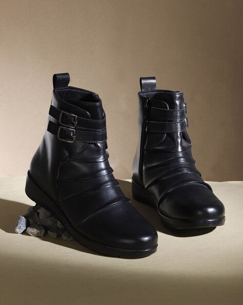 Buy Black Boots for Women by ELLE Online