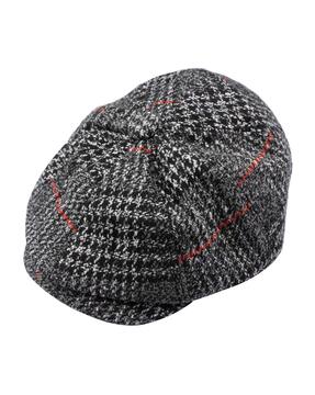 Men Checked Flat Cap