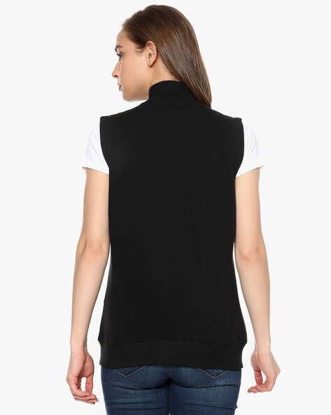 Allegra K Women's Versatile V Neck Sleeveless Button Down Dressy Suit Vest  Waistcoat Jacket Black Large : Target