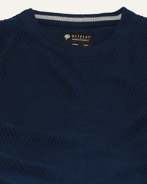 Buy Blue Sweaters & Cardigans for Men by NETPLAY Online