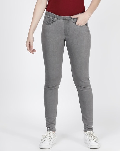 Buy Light Grey Jeans & Jeggings for Women by Twin Birds Online