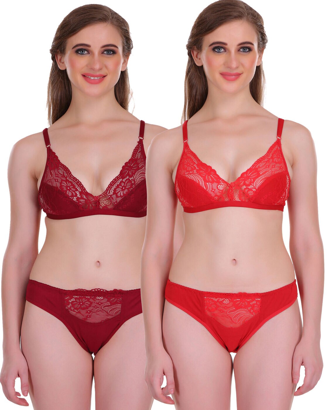 Buy Embibo Multicolour Bra & Panty Set Size -38 at