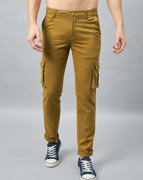 Gold Trousers - Buy Gold Trousers online in India