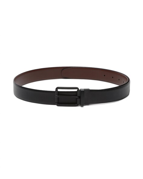 Buy Black Belts for Men by TEAKWOOD LEATHERS Online