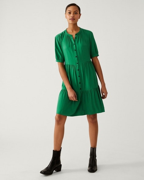 Buy Green Dresses for Women by Marks & Spencer Online | Ajio.com