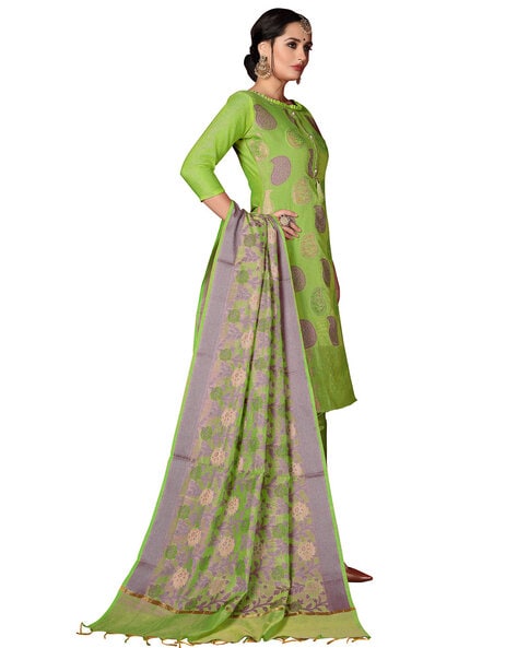 Parrot Green Casual Wear Embroidered Modal Dress Material at Rs 899.00 |  Ladies Salwar Suits | ID: 2851808886348
