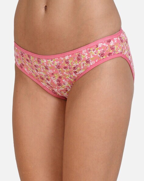 Floral Print Elasticated Waistband Panties