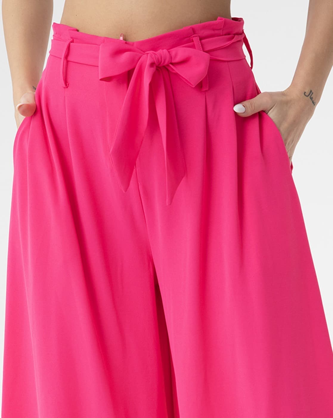 THORA HONEYSUCKLE FUCHSIA OVERALL TROUSERS