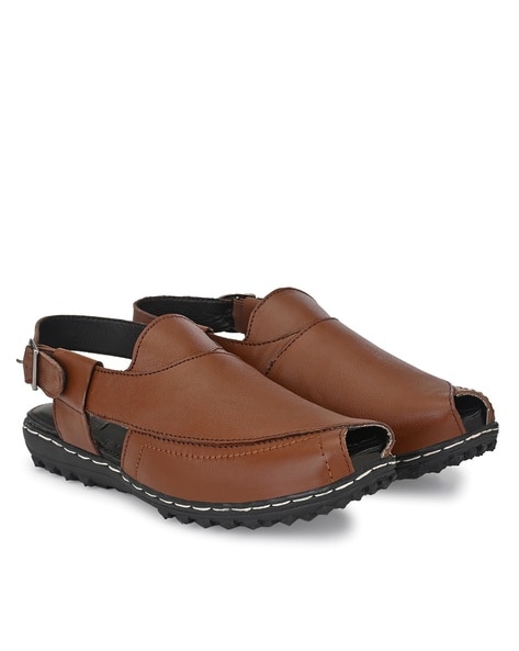 Tan Leather Shoe Type Sandals for Men – Mardi Gras-sgquangbinhtourist.com.vn