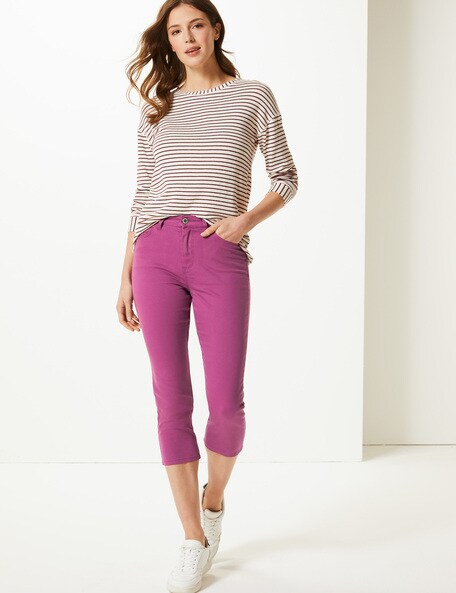 Buy Green Jeans & Jeggings for Women by Marks & Spencer Online