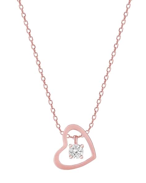 Heart Necklace Argos Gold Chain Ladies Buy Rose Gold-Toned