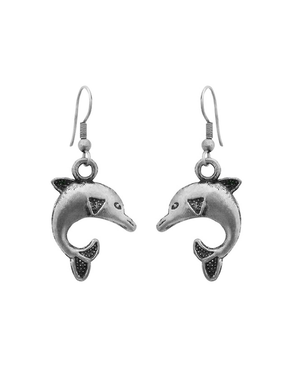 Dolphin Earrings | Scuba Silver